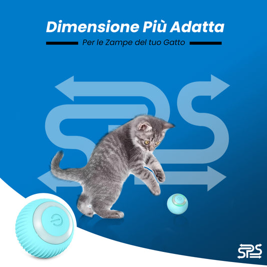 Smart Cat Rolling Ball Toys Rechargeable Cat Toys Ball Motion Ball Self-moving Kitten Toys for Indoor Interactive Playing