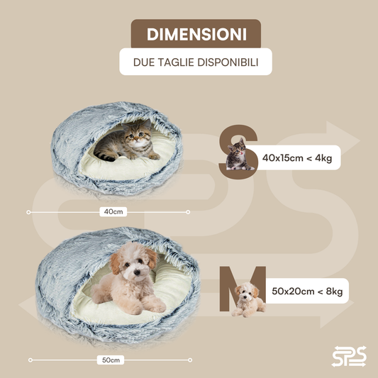 Soft Plush Pet Bed with Cover Round Cat Bed Pet Mattress Warm Cat Dog