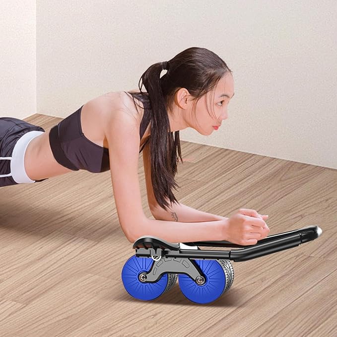 Abdominal Wheel Roller,Automatic Rebound Ab Roller Machine with Elbow Support