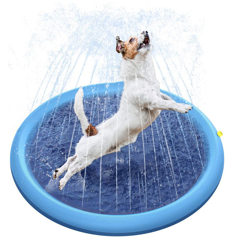 170*170cm Pet Sprinkler Pad Play Cooling Mat Inflatable Pool 